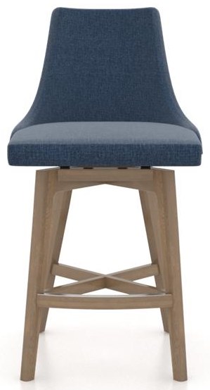 Downtown 25" Upholstered Swivel Stool